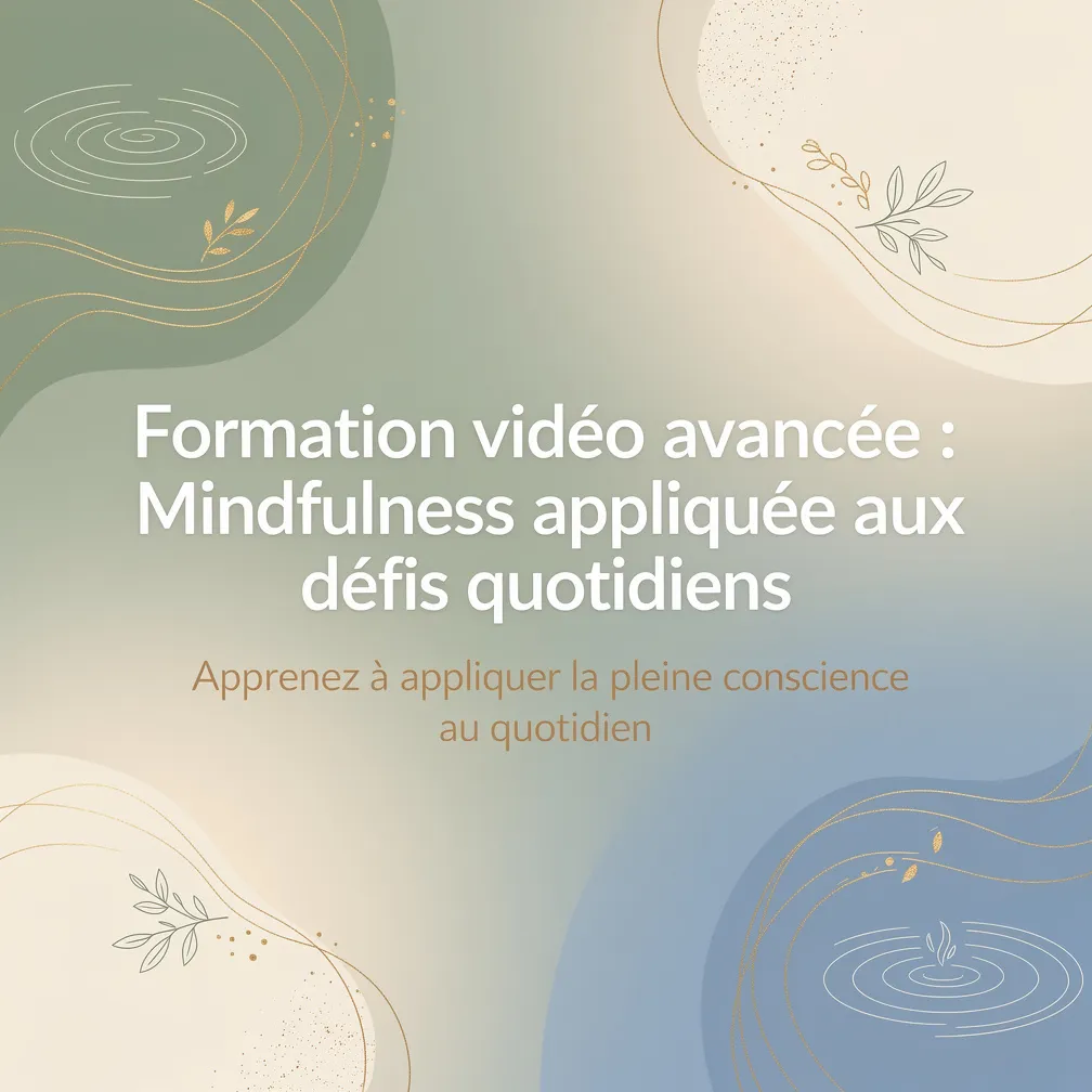 Formation vidéo avancée : Mindfulness appliquée aux défis quotidiens