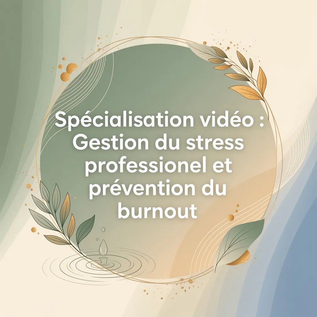 Spécialisation vidéo : Gestion du stress professionnel et prévention du burnout