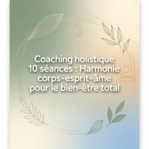 Coaching holistique 10 séances : Harmonie corps-esprit-âme pour le bien-être total